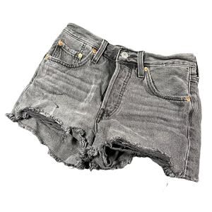 LEVI’S Vintage Denim 501 Jean Cut Off Shorts Sz 24W Levis Boho Cowgirl Festival